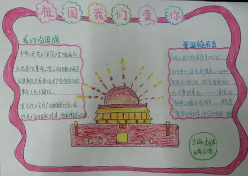 祖国我爱您手抄报简单漂亮