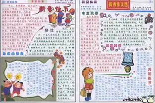 过年的手抄报图片