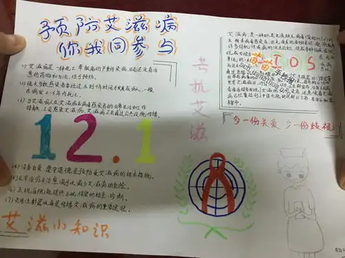 预防艾滋病你我同参与手抄报图片大全资料
