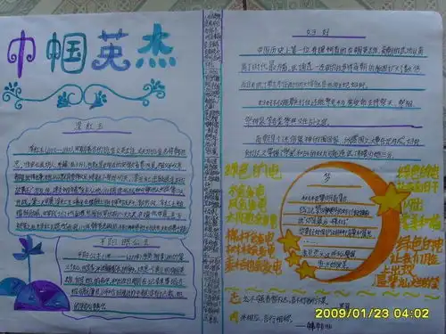 英雄手抄报简单又漂亮