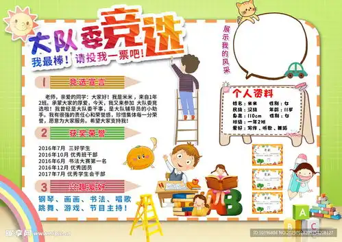 大队委手抄报设计图