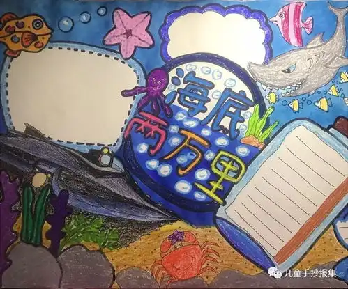 海底两万里手抄报精选模板,送给爱读书的你们