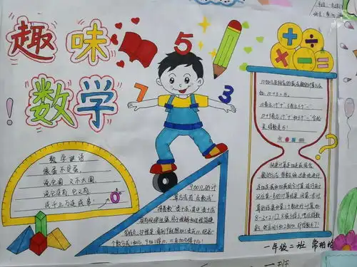 童心看数学数学展童趣记渭城区八方小学举办数学在我身边手抄报活动