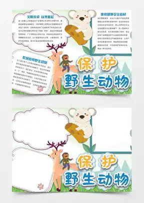 模板下载保护动物手抄报图片设计素材熊猫办公