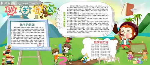 趣味数学卡通手抄报
