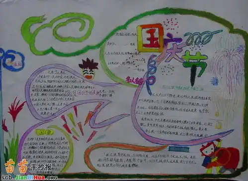 二年级国庆节手抄报图片