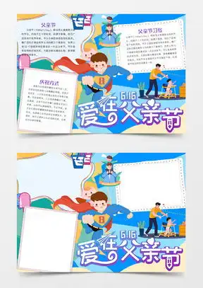 模板下载父亲节小报图片设计素材熊猫办公