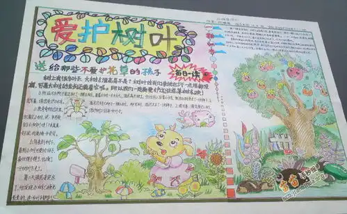 爱护树叶手抄报图片内容