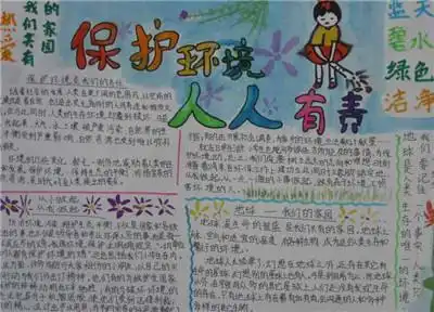 保护环境的手抄报内容,有哪些