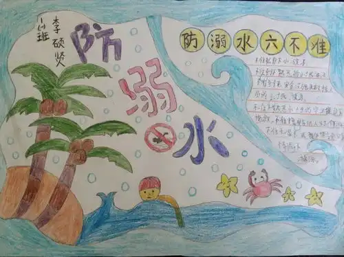 送学生必看的防溺水手抄报大全