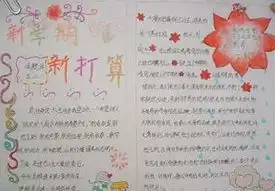 新学期计划手抄报图片