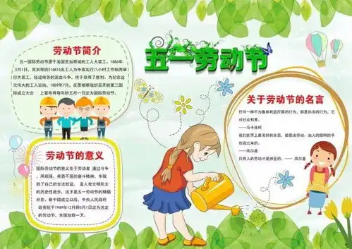 五一劳动节手抄报模板素材大全,快给孩子备上