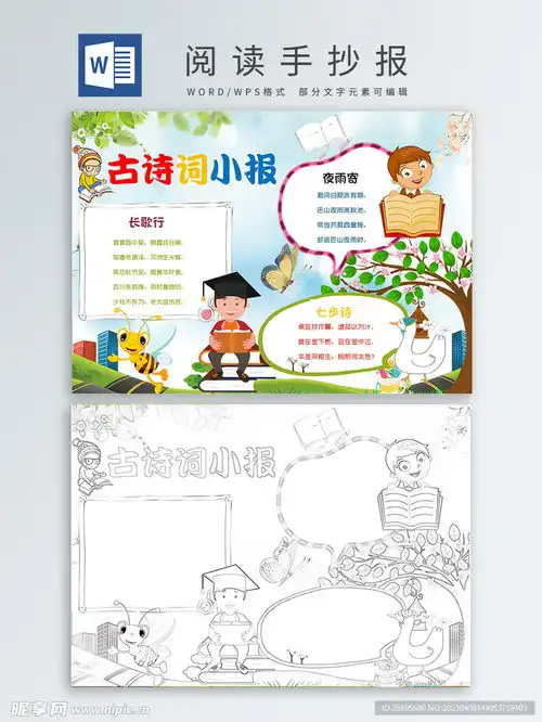 阅读手抄报设计图