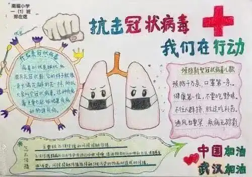 防控疫情从我做起嘉积镇南堀小学少先队员在行动书信
