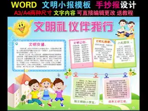 文明礼仪图片模板worddoc设计图下载道德与法治手抄报大全编号16716578