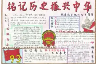 关于铭记历史,圆梦中华的手抄报