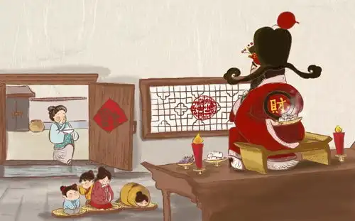 春节民俗日历丨正月初二回娘家祭财神