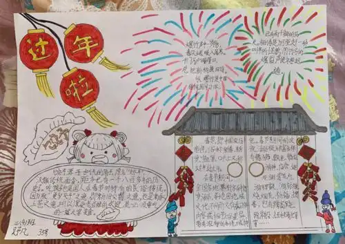 儿童画风俗作品展快来看看小朋友眼中的节日吧