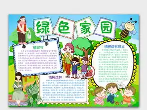 绿色家园环保简洁大气手抄报word模版图片素材wps模板下载2.73mb其他大全节日手抄报