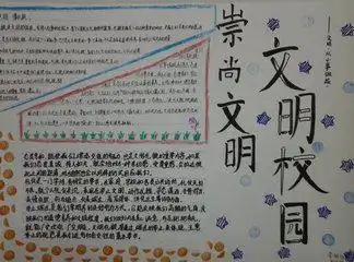 关于校园的手抄报内容或图片