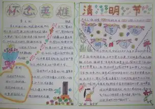 清明节手抄报主题,缅怀先烈继承遗志清明节来历
