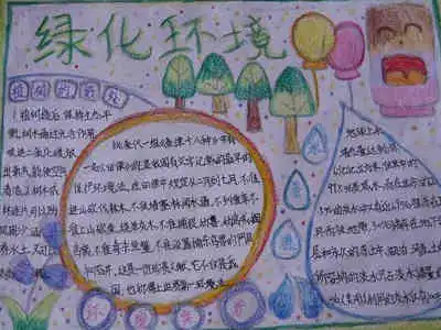 环保手抄报美国全职美人鱼世界巡演宣传海洋保护