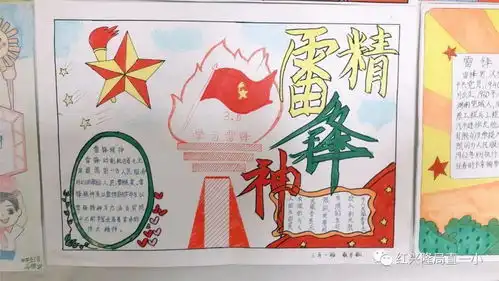 学习雷锋精神弘扬社会新风我校举办学雷锋手抄报绘画展