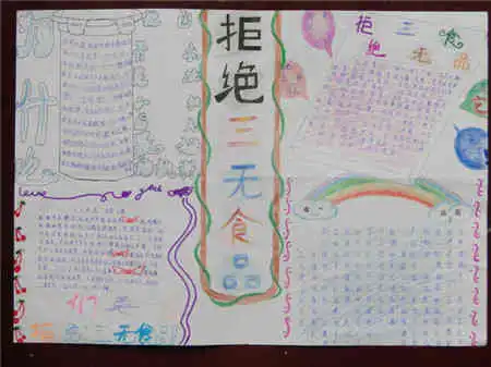 手抄报版面设计图渴望绿色食品
