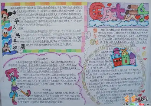 国庆七天乐手抄报图片