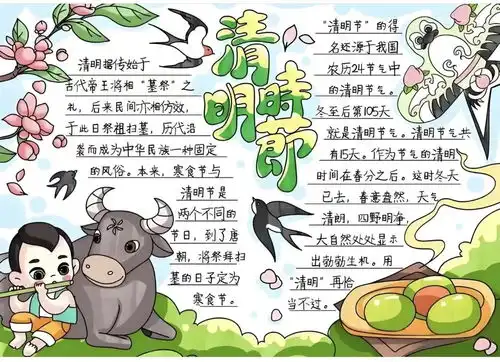 清明节原神手抄报简单今日头条