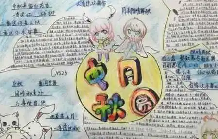 中秋节手抄报内容大全给你不一样的中秋节主题