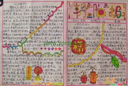 高二元旦手抄报内容