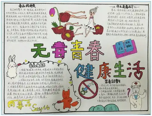 揭阳空港经济区无毒青春健康生活青少年禁毒手抄报大赛获奖作品公布
