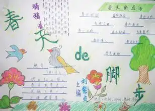 关于春天的手抄报图片