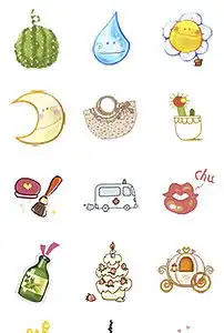 可爱儿童幼儿简笔绘画小图标png免扣素材图片模板下载13.52mb其他大全标志丨符号