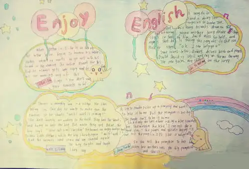 enjoyenglish英语手抄报作品集设计enjoyenglish英语手抄报作品集图片查字典板报网