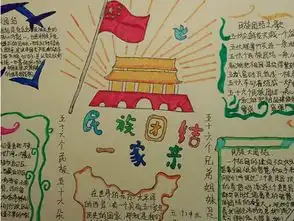 民族团结手抄报五十六个民族,五十六支花