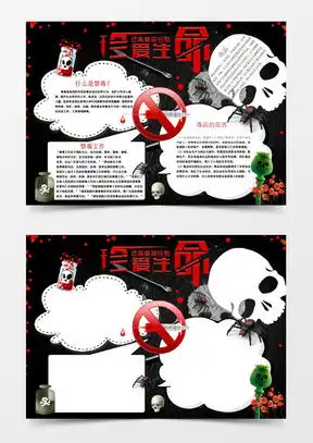 禁毒手抄报word模板下载精品禁毒手抄报word大全熊猫办公