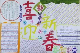春节手抄报盼春节