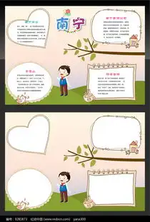 美丽南宁旅游城市手抄报
