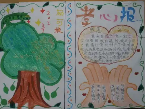 关于孝道的手抄报的图片