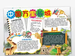中国万里长城小报物质文化遗产手抄小报下载图片模板worddoc设计图地理手抄报大全编号18981234