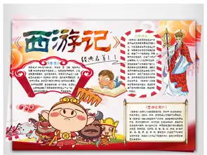 西游记手抄报word模板下载图片wps设计图西方名著手抄报大全编号17603728