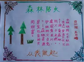 森林防火手抄报小学生森林防火手抄报