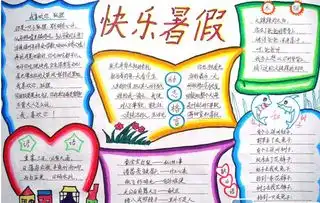 暑假手抄报游长城