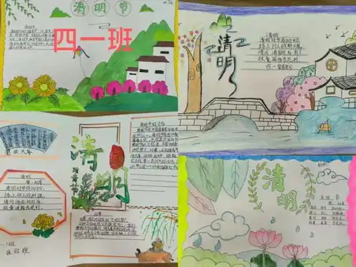 虞城县实验小学清明节语文特色作业展