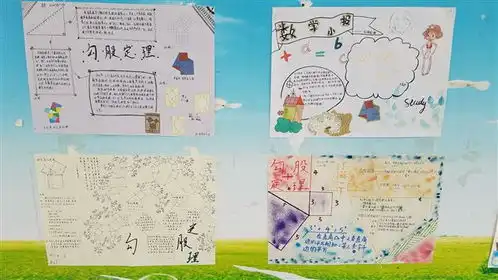 条条大路通罗马种种证法显神通初二数学备课组开展勾股定理证明手抄报展评活动