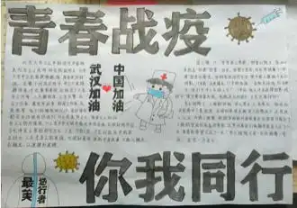 青春战疫,你我同行手抄报大赛获奖作品展第二期