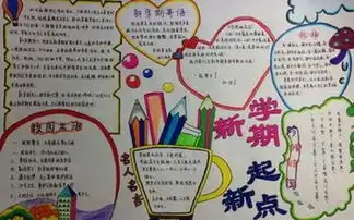 新学期,新目标学生手抄报