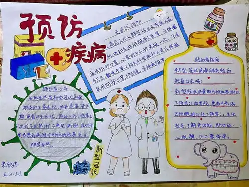 宣化区小学生致敬逆行者主题手抄报大赛开始投票啦第六组